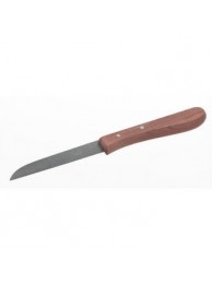 Нож с деревянной рукояткой, нержавеющая сталь L=180 l=85 (12220)