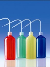 Промывалка цветная, 500 мл, красная, пластиковая PE-LD (132703) (Vitlab)