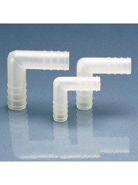 Соединитель Г-образный для шлангов с внутр. диам. 8-9 мм, пластиковый PP (81253) (Vitlab)
