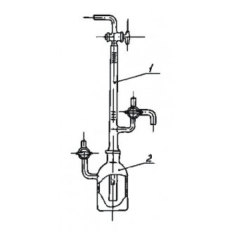 Прибор для определения объемной доли примесей в хлоре (Эскиз 1-74) (395)